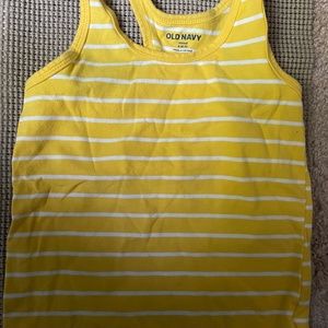 Old Navy Yellow Strip Tank